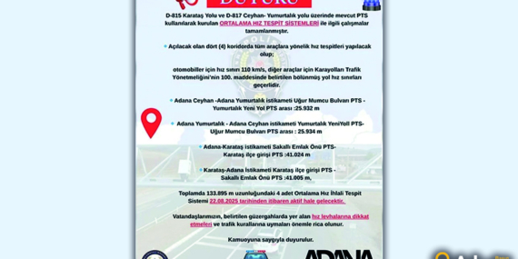 Trafikte Sıkı Denetim: 133 KM’lik Hız Kontrolü Yapılacak