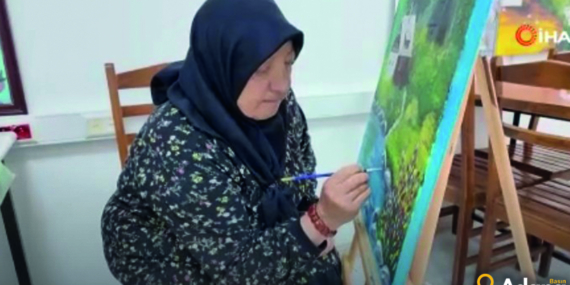 “Yaş Sınırı Yok: 65 Yaşında Resim Yapmaya Başladı, Herkes Hayran”