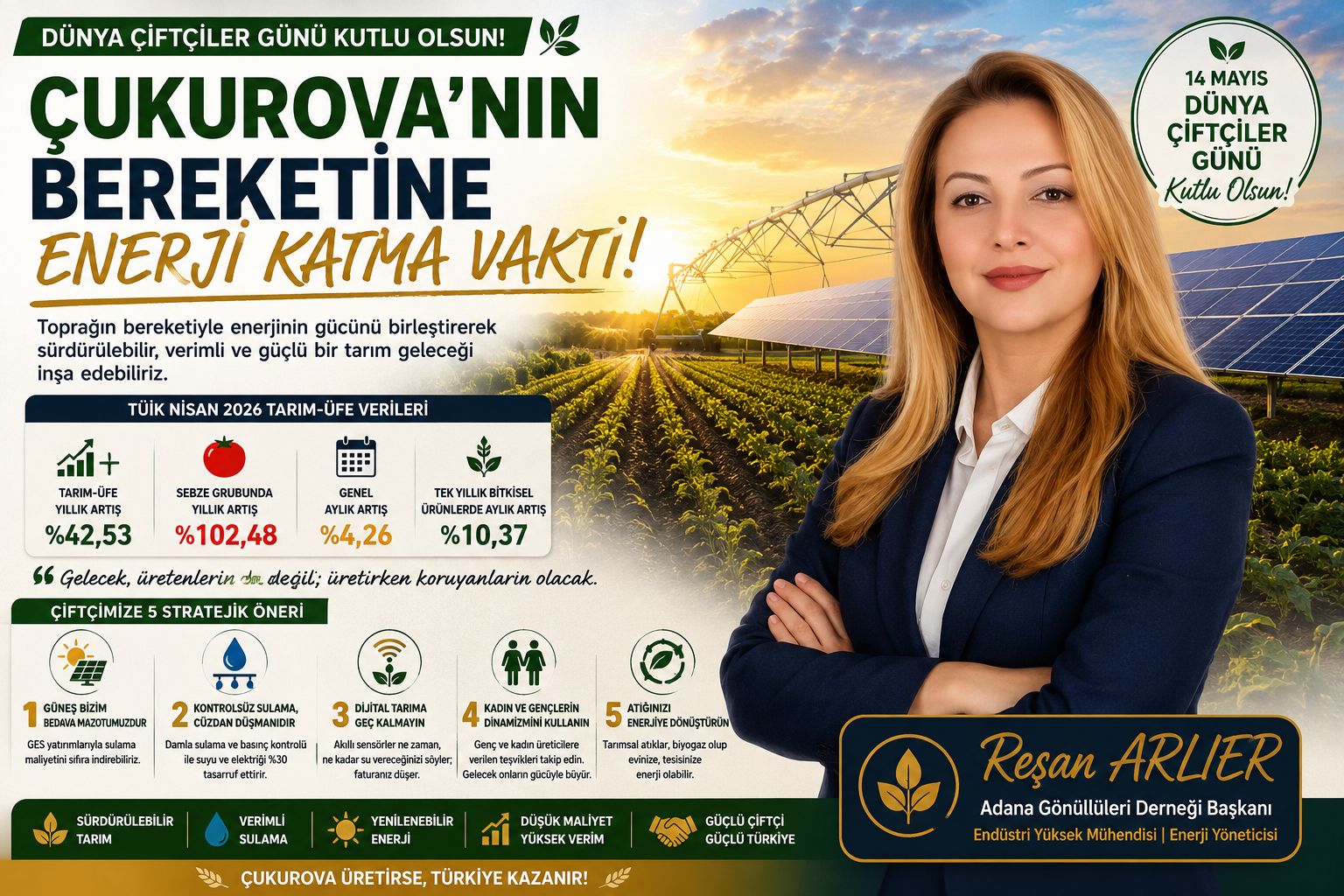 ÇUKUROVA’NIN BEREKETİNE ENERJİ KATMA VAKTİ!